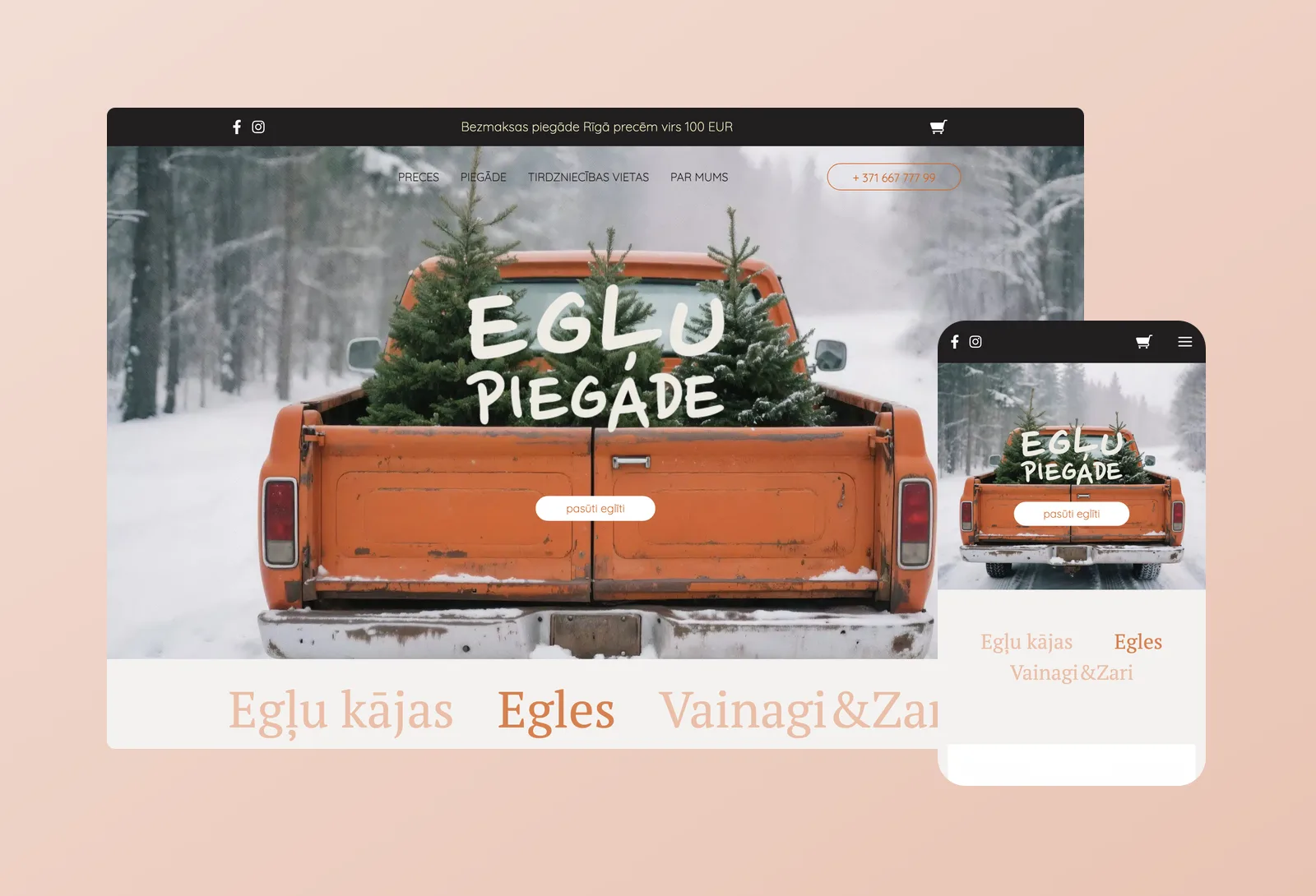 Egļu piegāde