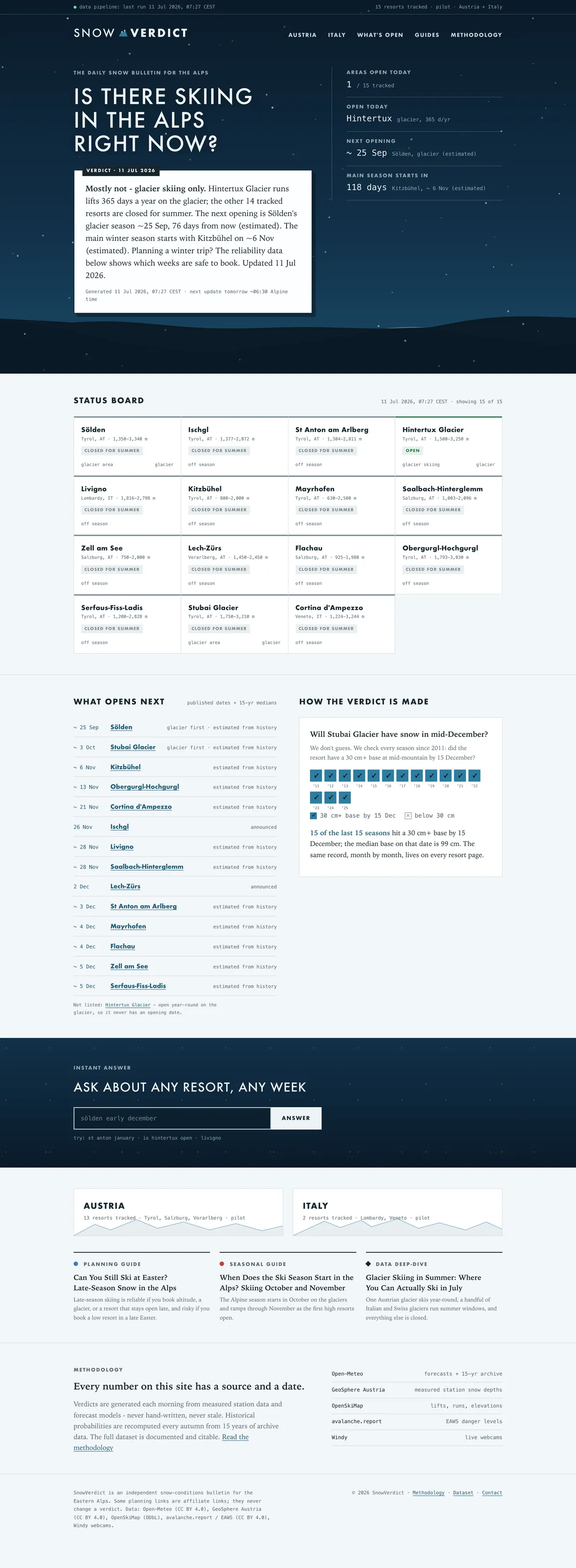 SnowVerdict full page