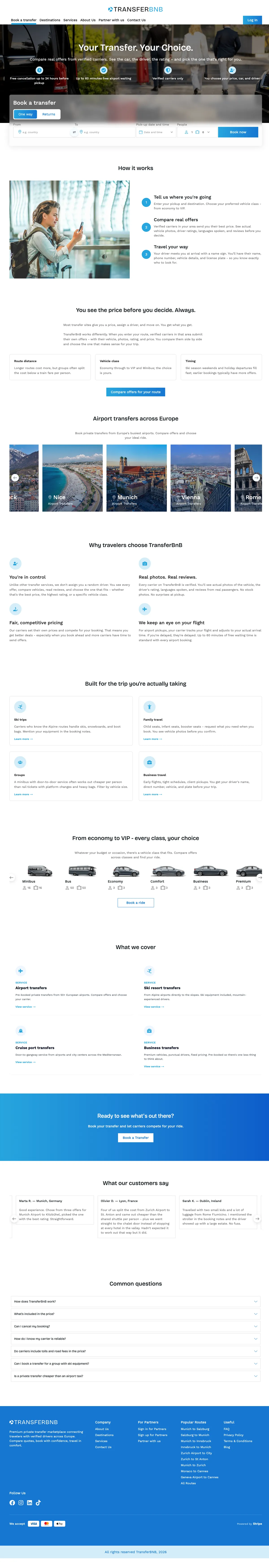 TransferBnB full page