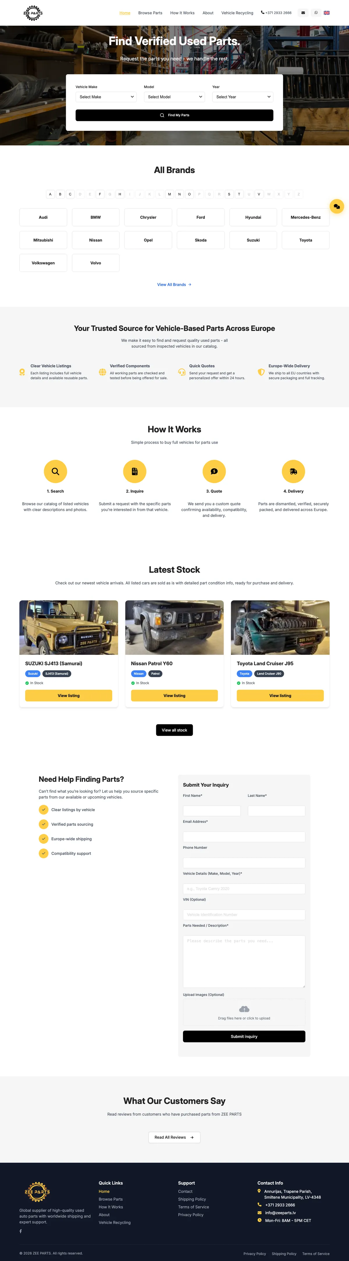 Zee Parts full page