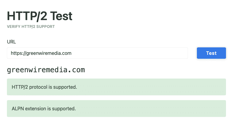 HTTP/2 Test