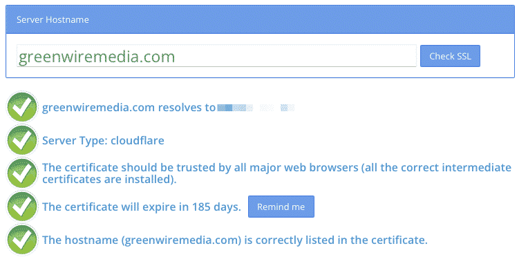 does my site has ssl